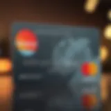 Card showcasing Mastercard logo with vibrant design