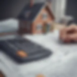 Visual representation of financial calculations for mortgage decisions