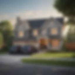 A modern home showcasing financial security.