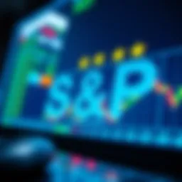 Visual representation of S&P stock ratings