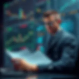 A beginner analyzing stock market charts