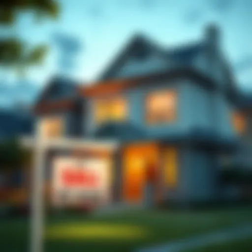 A modern home with a rental sign in front, symbolizing investment potential