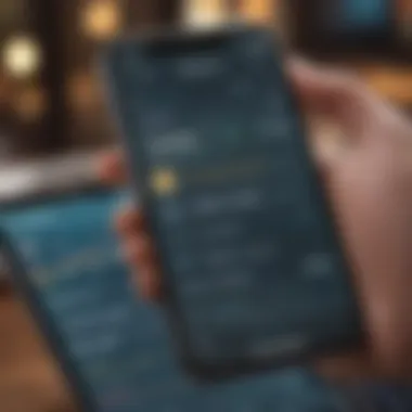 User-Friendly ETF App Interface Interface showcasing an ETF investment app