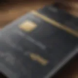 Luxury credit card with elegant design