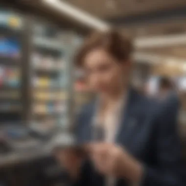 Innovative Card-less Banking Technology Conceptual representation of card-less banking technology
