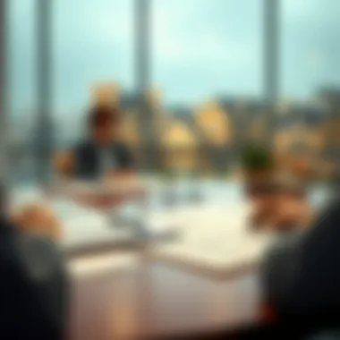 Strategic Negotiation in Real Estate A negotiation table with strategic documents laid out