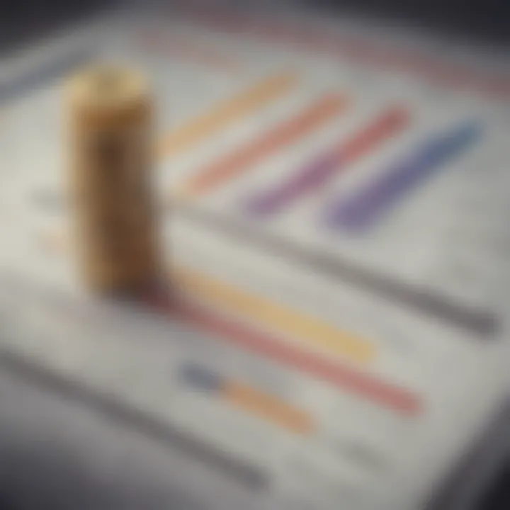 Graphical representation of equity components in a balance sheet